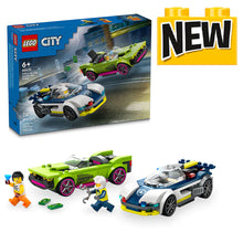 Load image into Gallery viewer, 60415 Police Car and Muscle Car Chase
